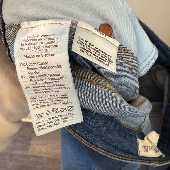 Madewell Stovepipe Straight Ankle Jeans Size 28/6 Antoine Wash High Rise AJ204 - Picture 15 of 16